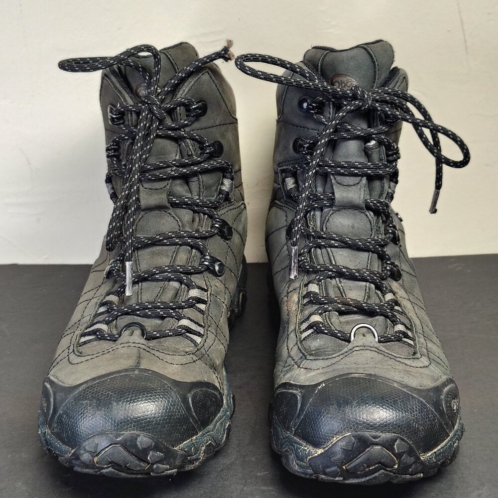 Oboz‎ Boots Men's Size 9 Black Bridger 8" Insulated BDry Hiking Waterproof Ofit - Picture 2 of 15
